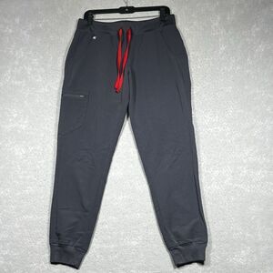 FIGS Scrub Pants Womens M Gray Technical Collection Medical Straight Leg #5042